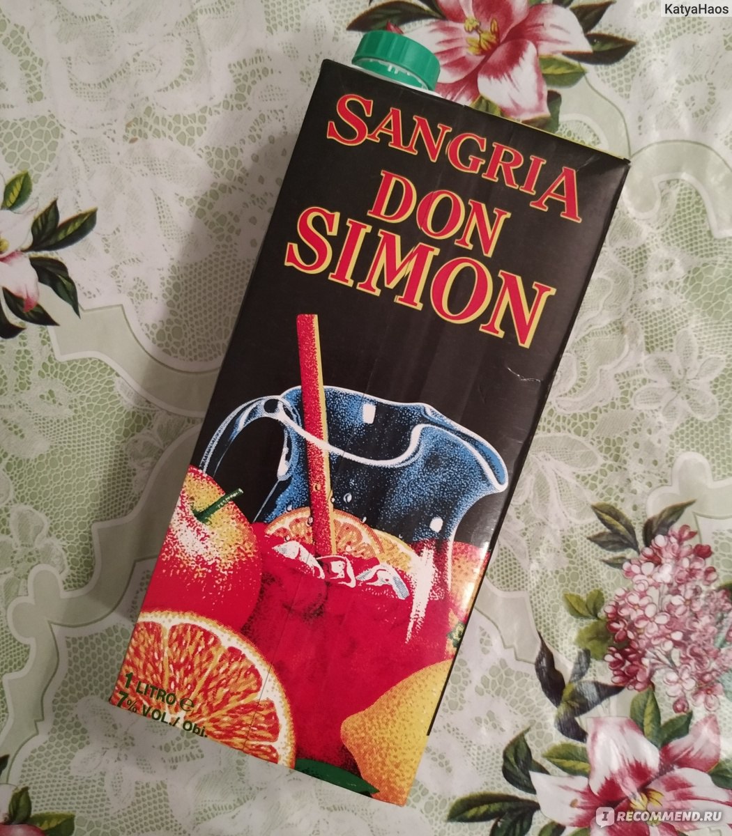 Слабоалкогольный напиток DON SIMON Вино Sangria - «Самая вкусная Сангрия,  которую я пробовала.» | отзывы