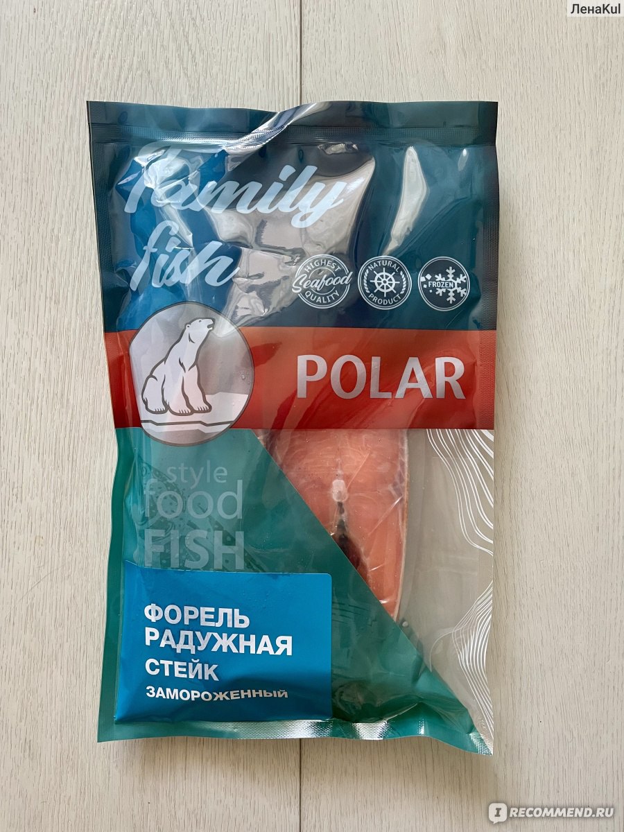 Рыба Polar Форель радужная стейк замороженный - «Нежный и вкусный стейк из  замороженной радужной форели, который просто приготовить от Polar» | отзывы