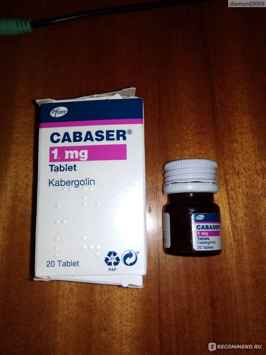 Гормональные препараты Pfizer Кабазер Каберголин для снижения уровня .