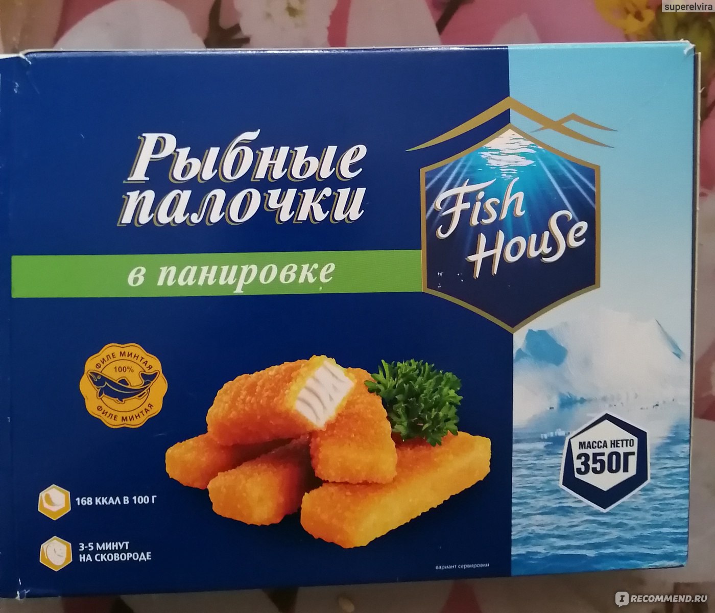 Рыбные палочки в панировке fish house