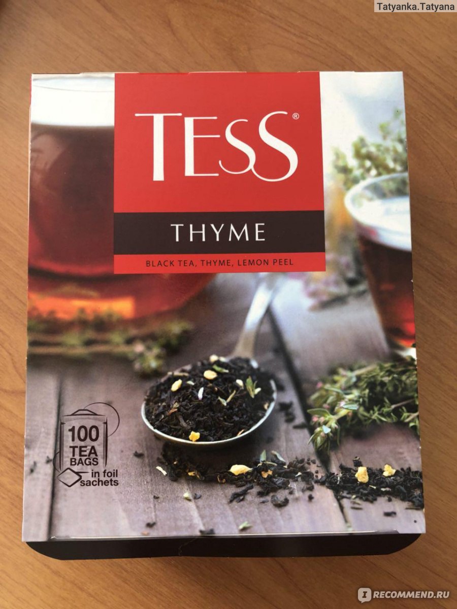 Ароматизированный чёрный чай Tess Thyme - «Мой спаситель...Греет душу и  тело! + Внутри мой рецепт лечения простуды» | отзывы