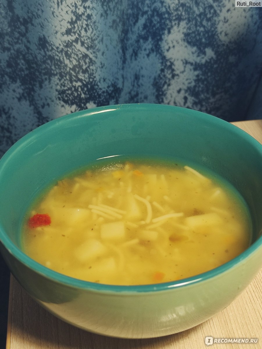Суп из рыбных консервов с вермишелью