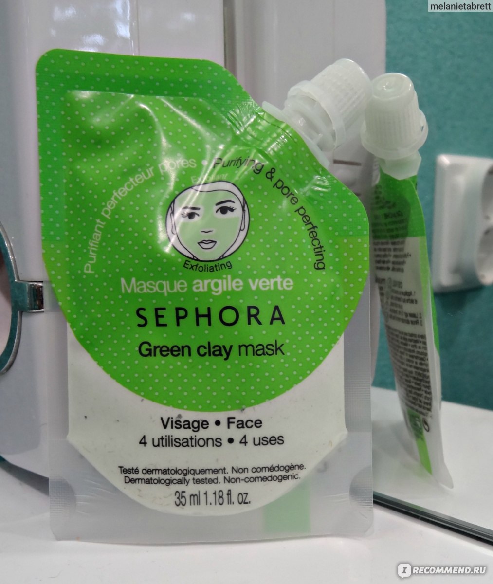 Глина косметическая Sephora Маска для лица Зеленая глина - Очищение, против  несовершенств кожи - «Что не так с масками Sephora? Ну не знаю.. ¯\_(ツ)_¯»  | отзывы