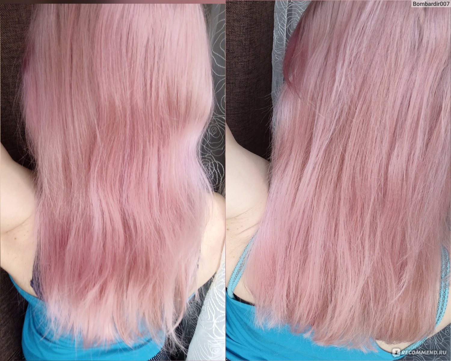 Бальзам для волос розовый оттенок