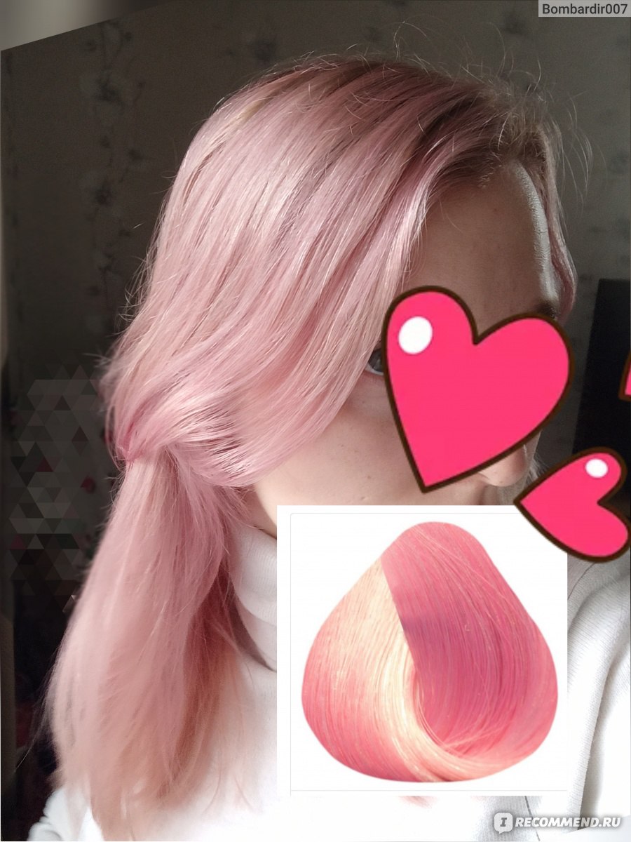 Краска для волос для блондинок с розоватым оттенком