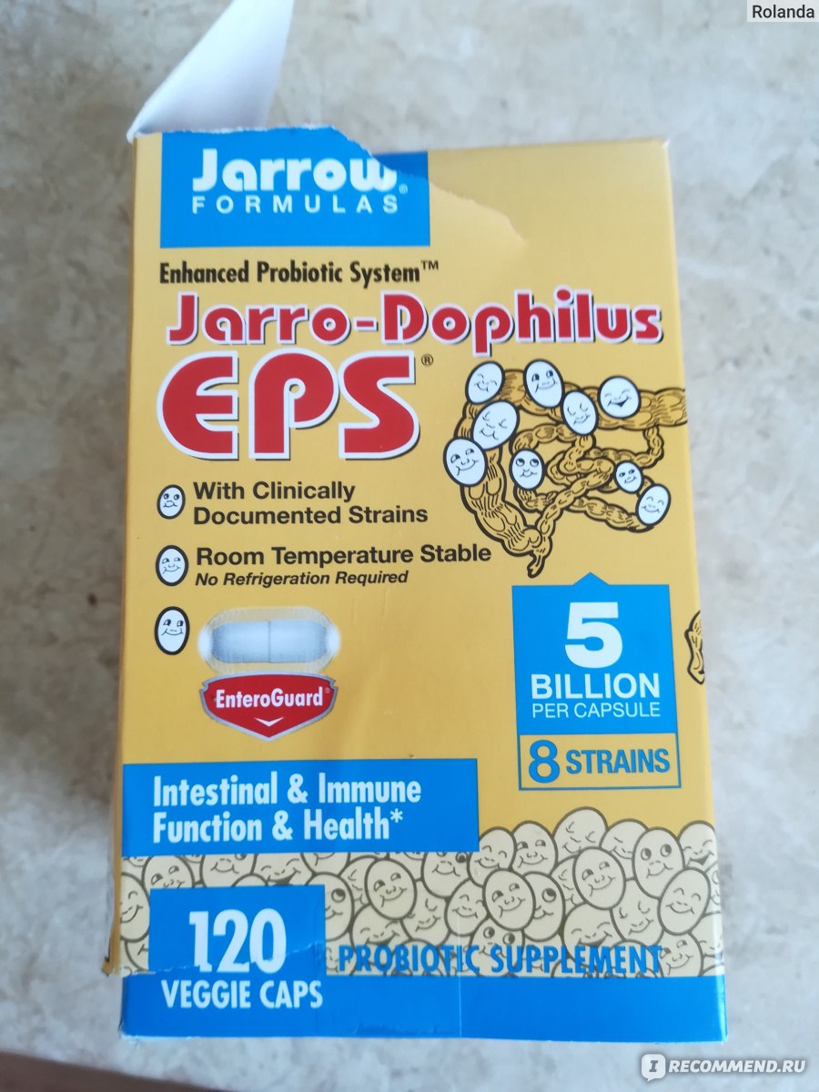 Jarrow formulas jarrow-dophilus eps 60 овощных капсул