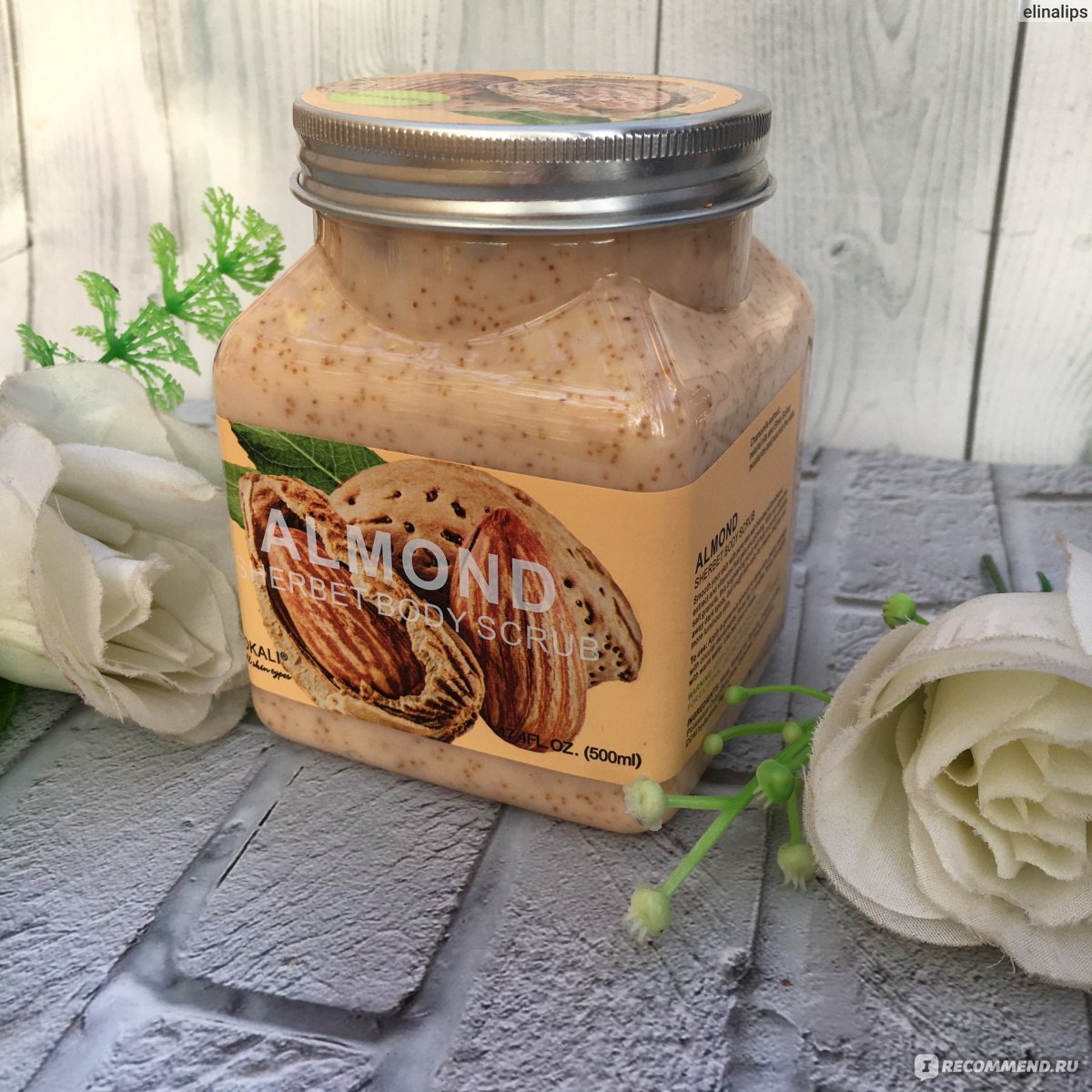 Скраб для тела Wokali Sherbet Body Scrub Almond  фото