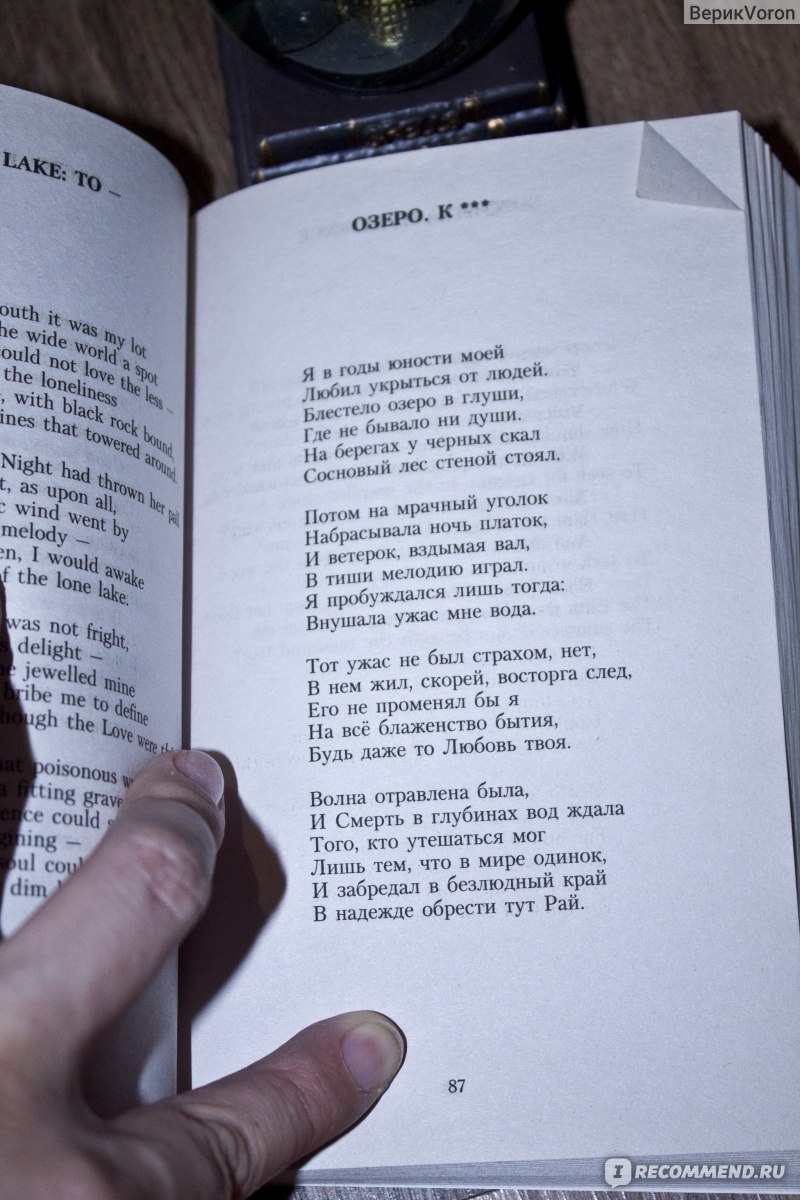 Ворон. Стихотворения. Эдгар Аллан По - «Думала это произведение, а это стихи.  Благо с переводом, но оригинал оказался намного лучше и интереснее» | отзывы