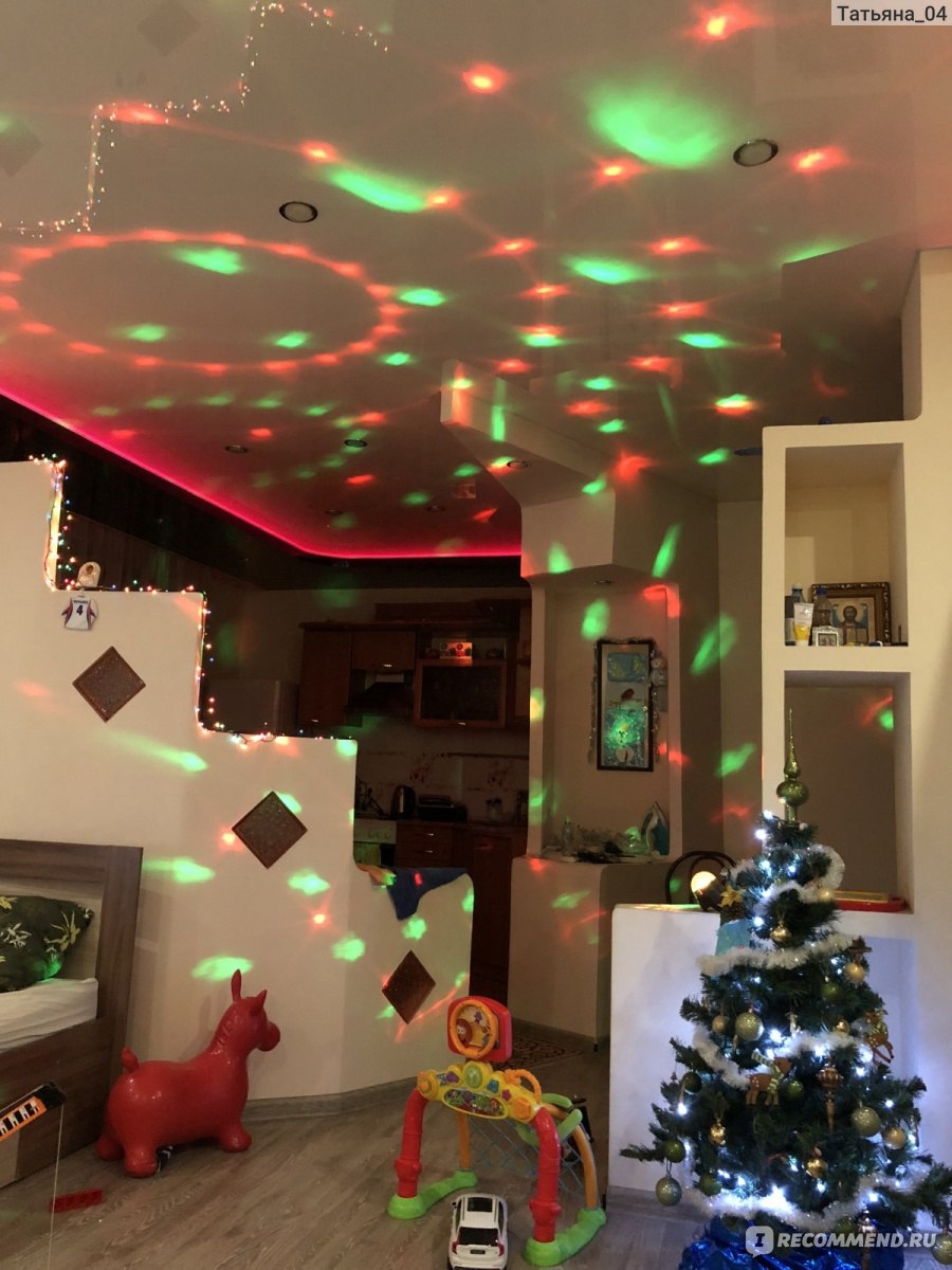 Дискошар Led Disco Light Stage Lights DJ Disco Ball Lumiere Sound Activated  Laser Projector effect Lamp Light Music Christmas Party#30 - «630 рублей и  дискотека у вас дома. Ощущение праздника и детская