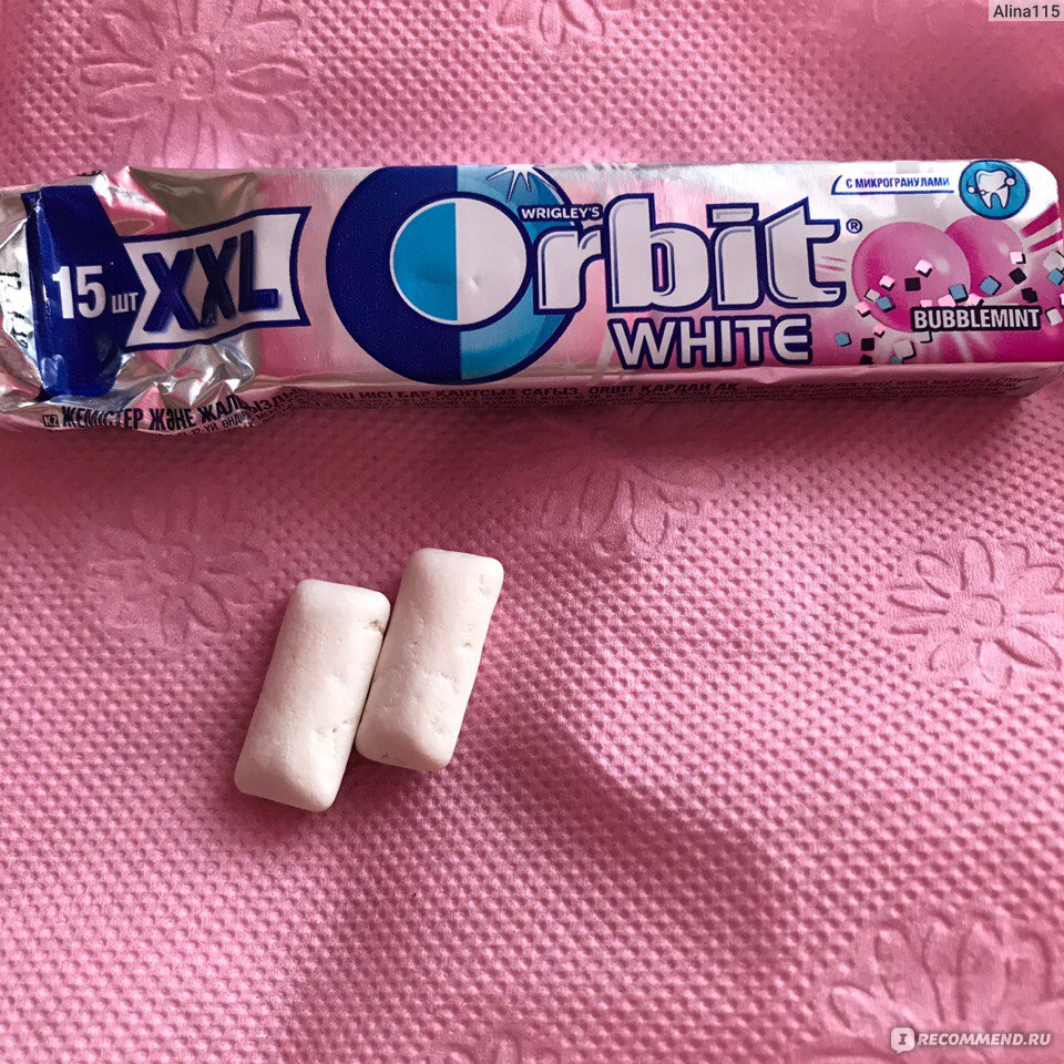 Жевательная резинка Orbit White Bubblemint 13,6 г купить в интернет-магазине resses.ru