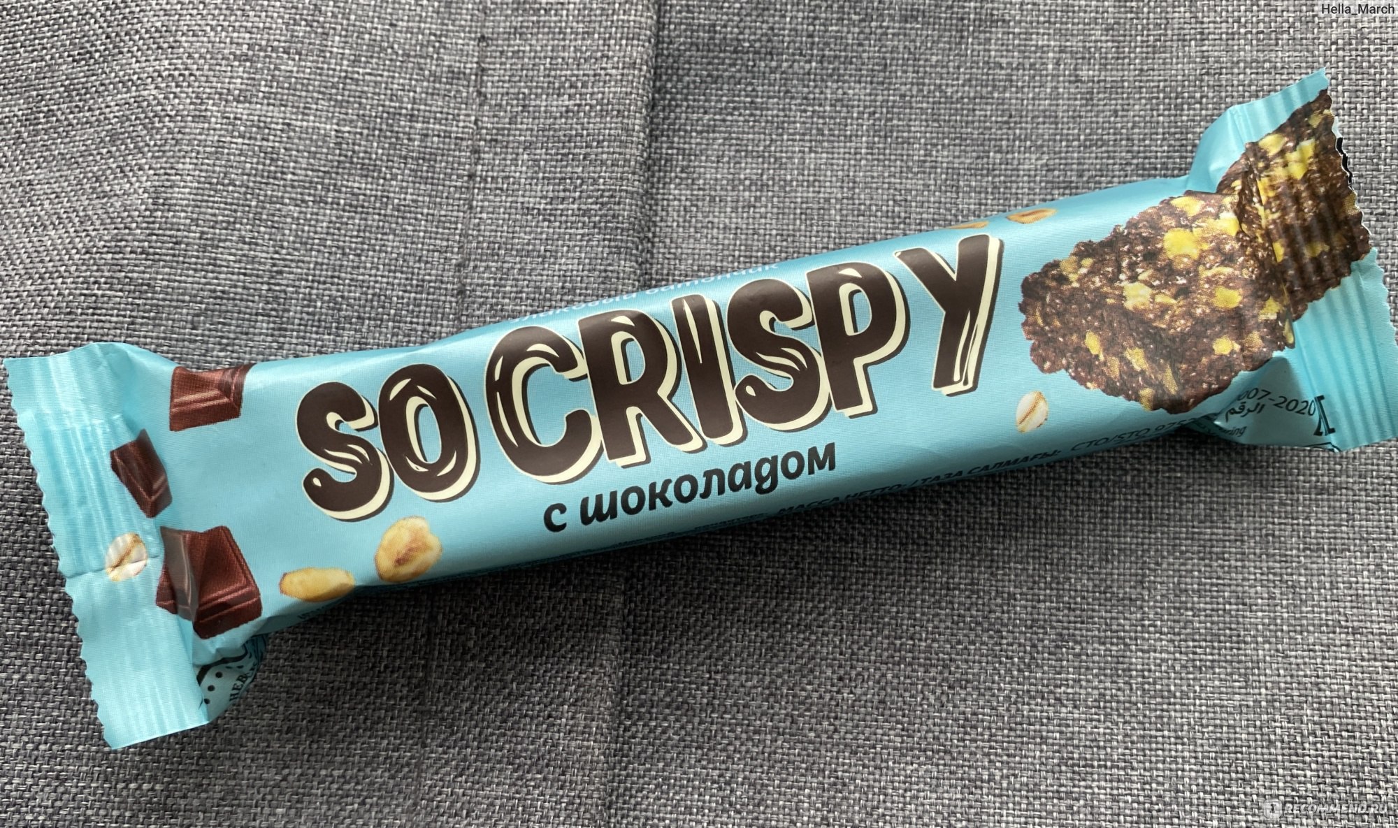 Батончик Невский кондитер «So Crispy» с шоколадом - «Сладко, очень ...