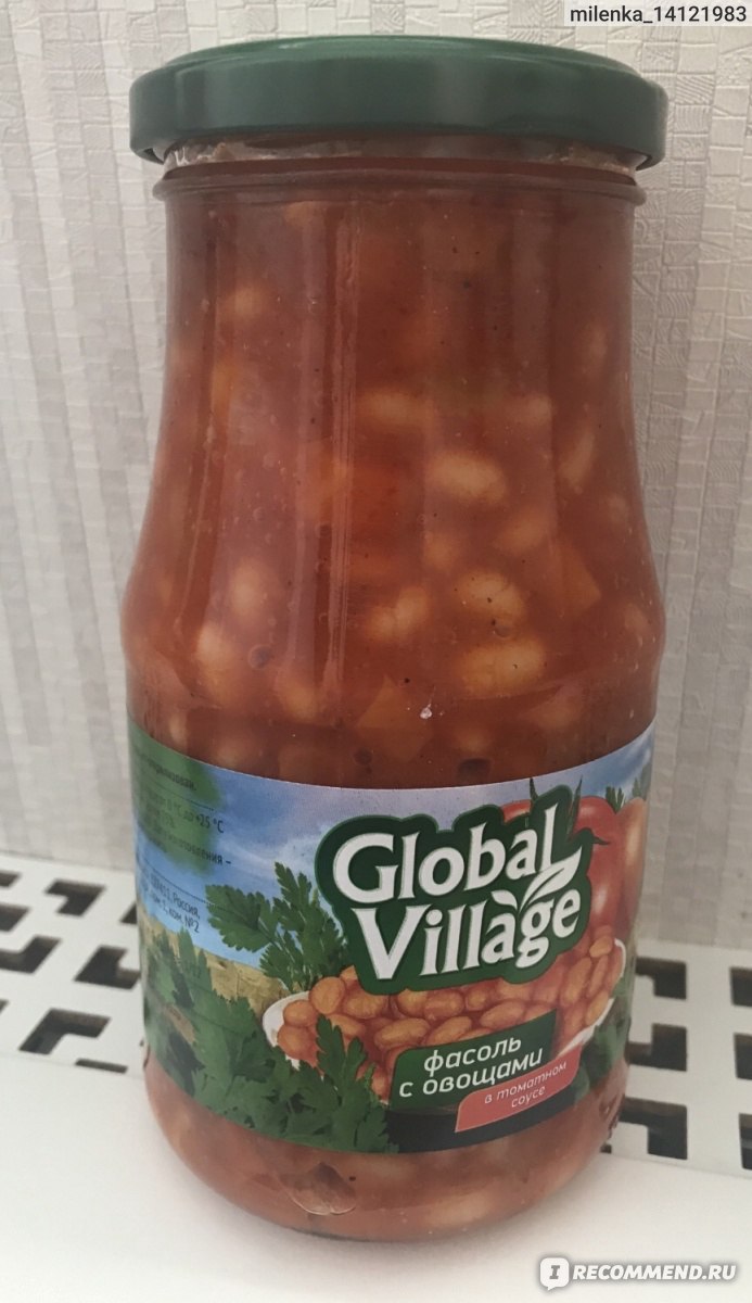 Консервы овощные Global Village Фасоль с овощами в томатном соусе -  «?Вкусно и полезно?» | отзывы