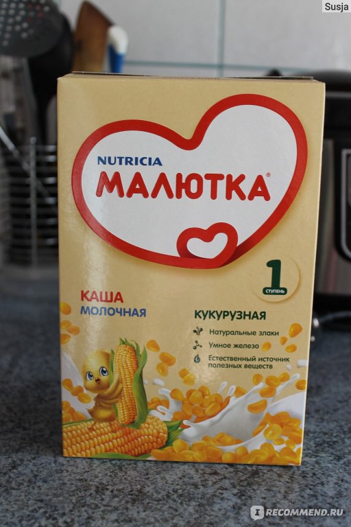 Молочная каша малютка кукурузная сухая 220г