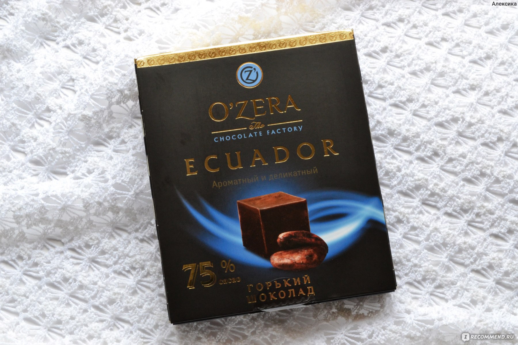 O Zera Ecuador шоколад 75 какао