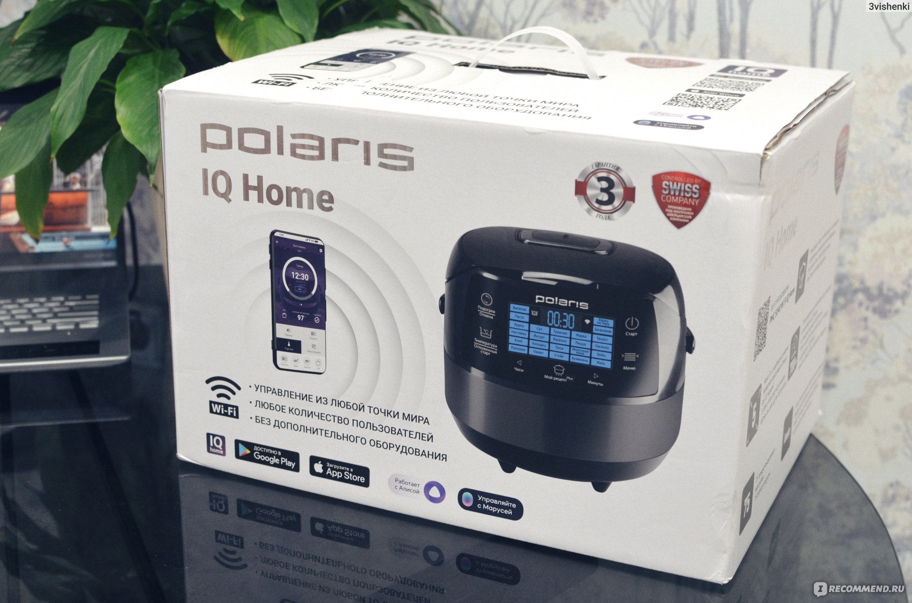 Мультиварка Polaris PMC 5040 Wi-Fi IQ Home - «Одна маленькая черная  помощница, которая хорошо облегчает жизнь многодетной маме. Управление с  телефона, защита от детей и множество крутых функций сочетаются в ней одной.