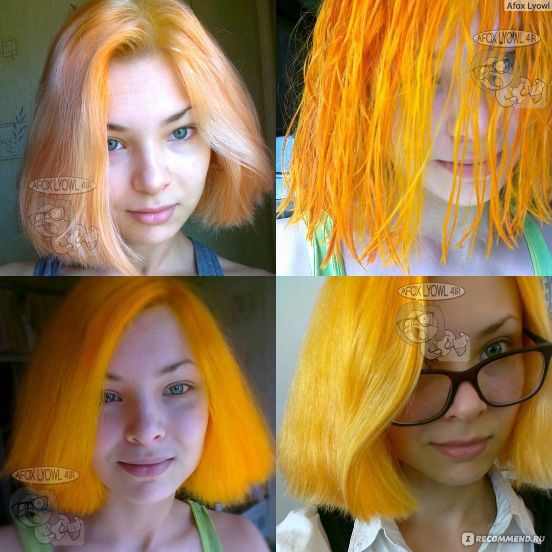 Какая краска для волос красит в желтый
