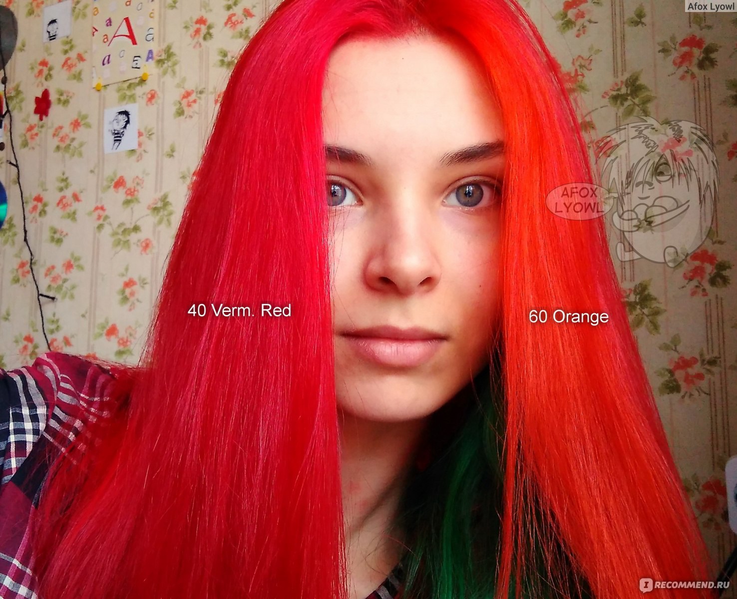 Красный коралл цвет волос флорекс