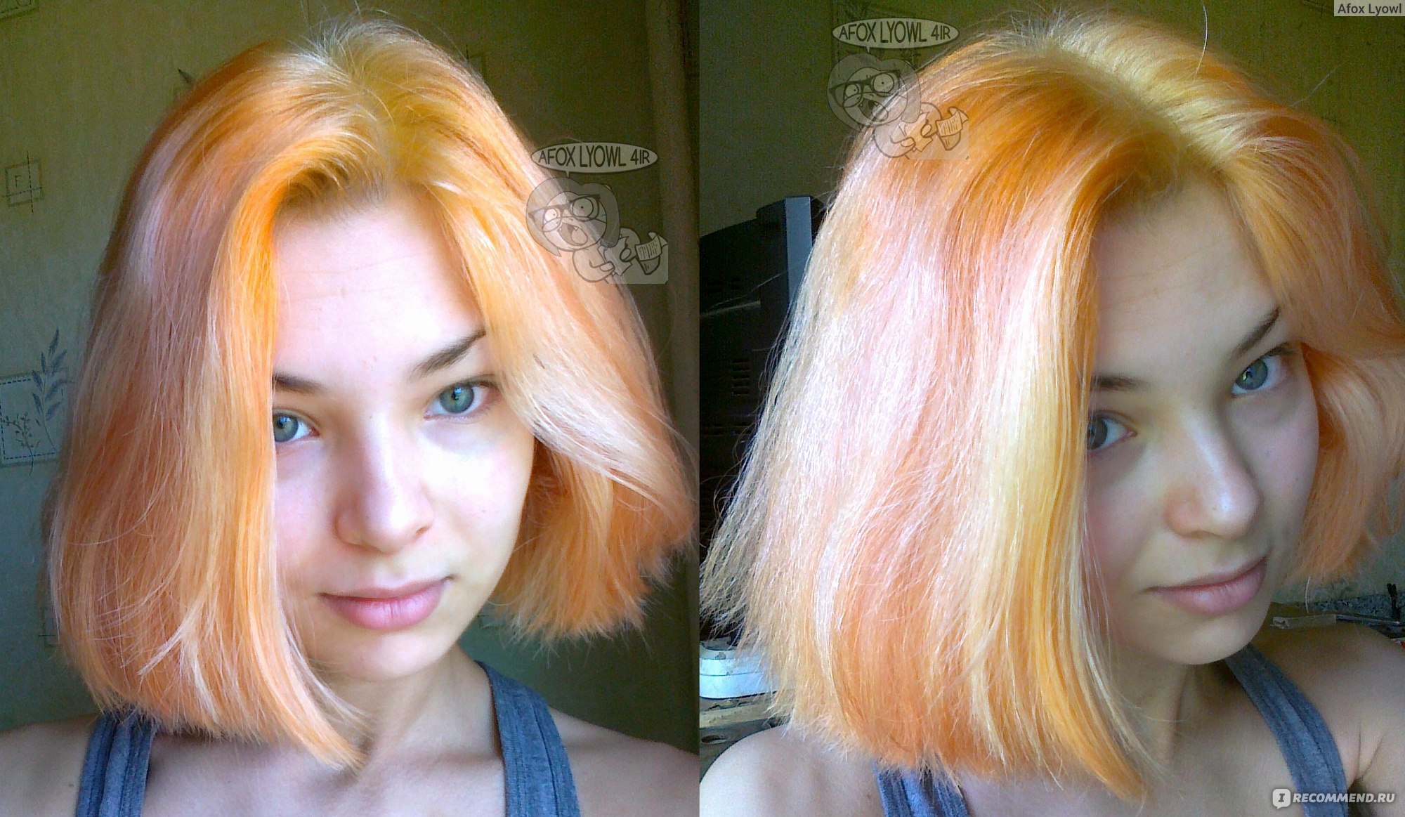 Тонирование волос после осветления с розовым оттенком