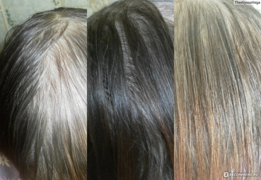 Как осветлить темно русые волосы с сединой