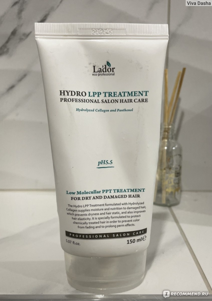 LADOR Маска для волос восстанавливающая Eco Hydro Lpp Treatment 150 мл отзыв