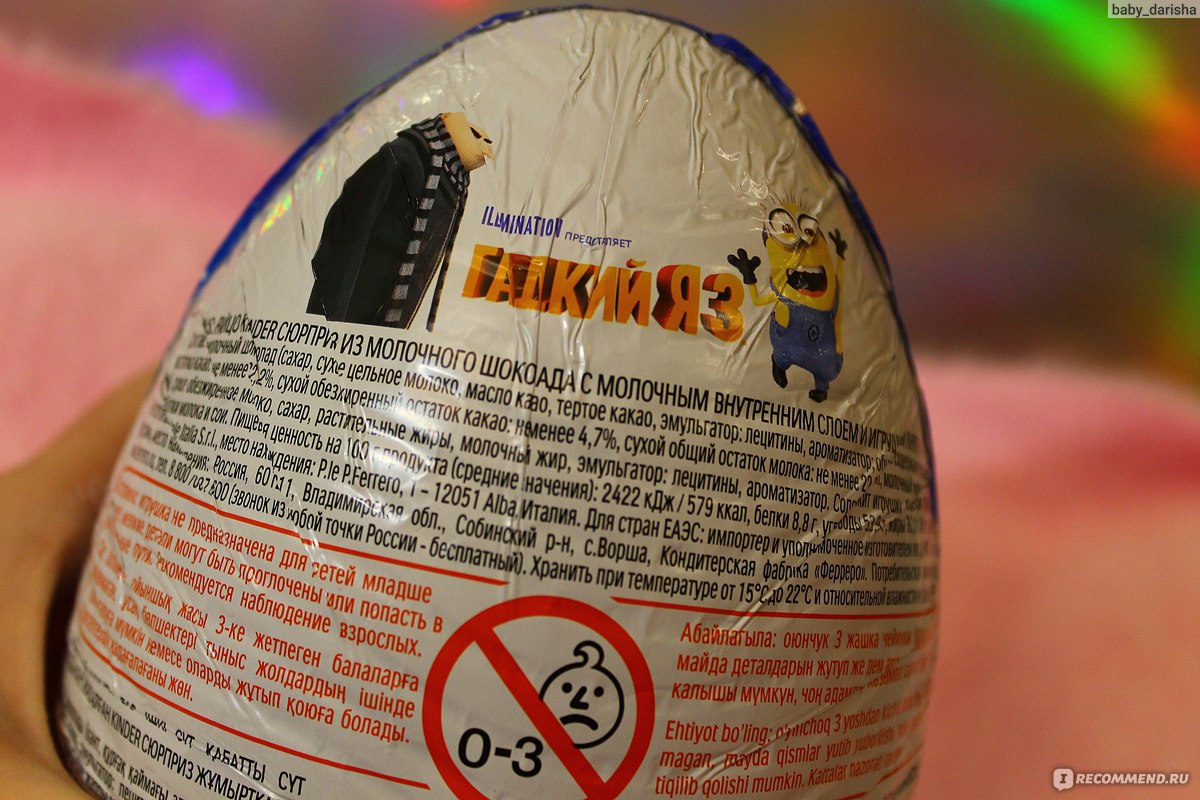 Шоколадное яйцо с сюрпризом Kinder Surprise Maxi Chocolate Egg фото