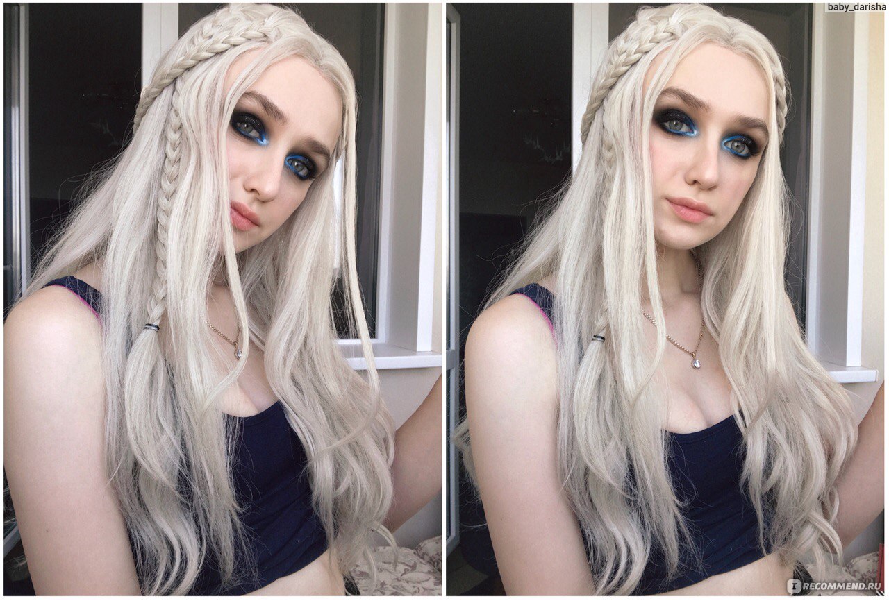 Парик Aliexpress Imstyle Ash Blonde Lace Front Wigs Women Synthetic Hair  Wig Long Wavy Cosplay Wigs Heat Resistant Fiber Glueless 24 Inches -  «Превращаюсь в Дейнерис за минуту! Длинные белоснежные локоны, как