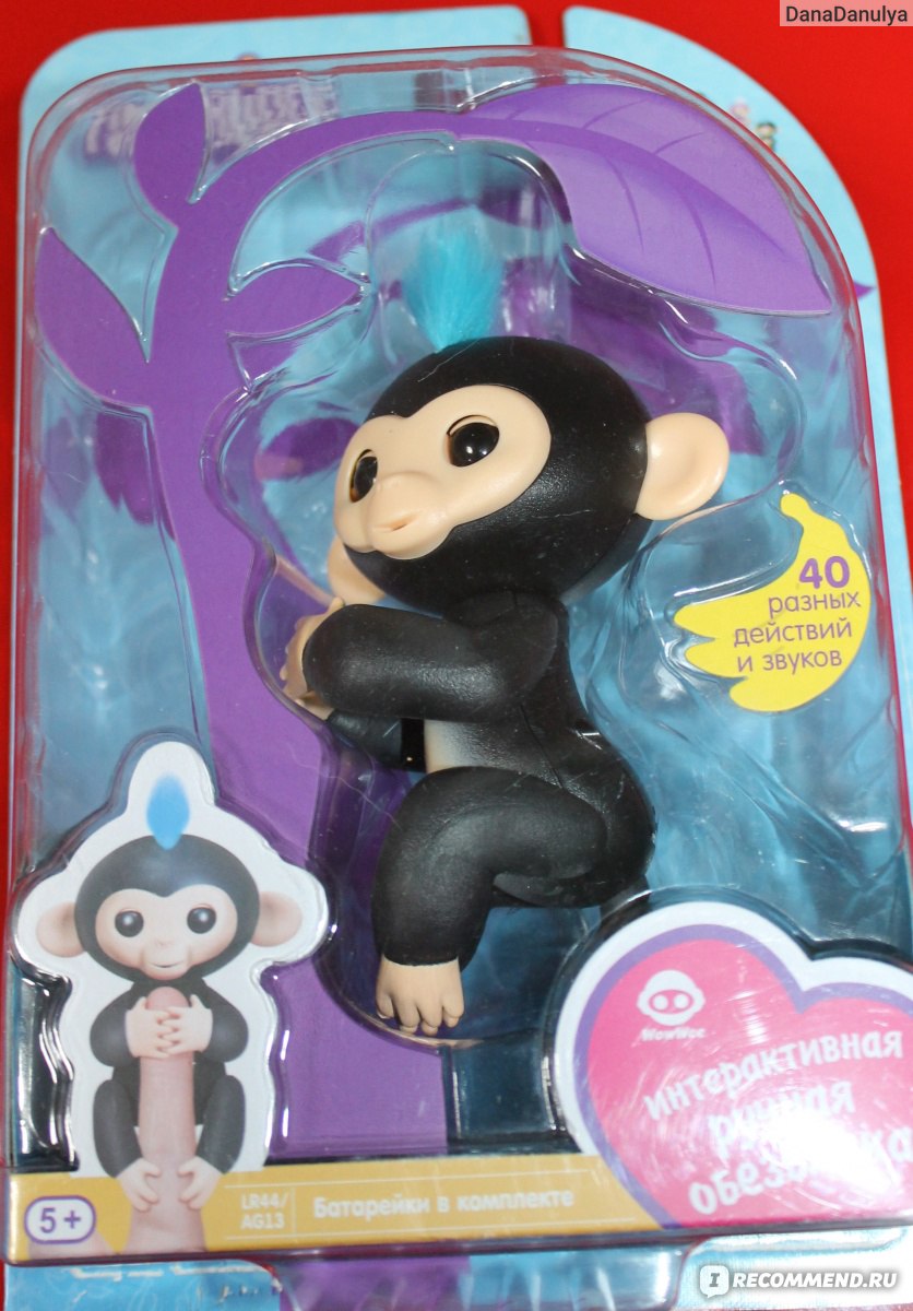 WowWee Fingerlings интерактивная обезьянка - «Интерактивная обезьянка  Fingerlings-забава для взрослых и детей).» | отзывы