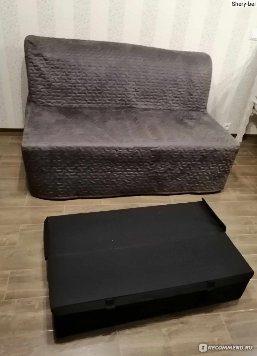 Ящик для 2-мест дивана-кровати LYCKSELE, IKEA - «Думаю, можно было непокупать его. Тряпочная конструкция. ЛИКСЕЛЕ.»
