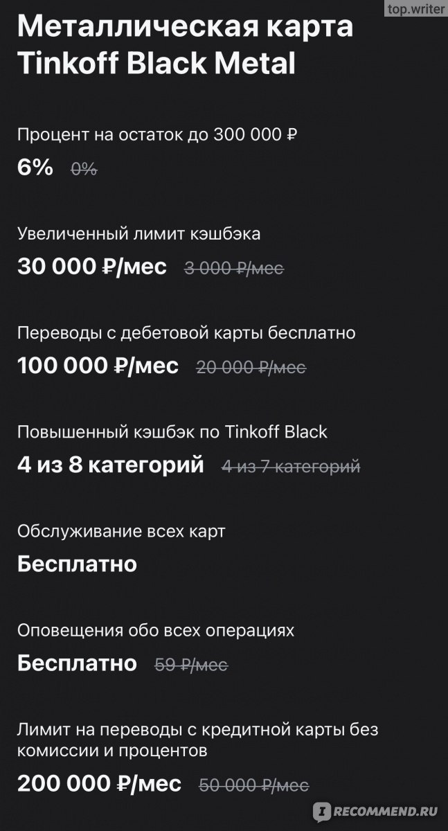 Подписка Тинькофф Premium