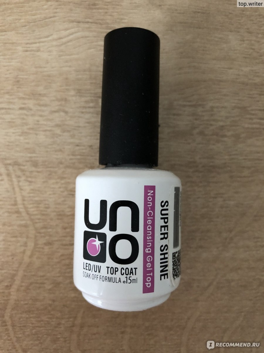 Топ для гель-лака UNO Super Shine Top coat без липкого слоя - «Жидкий ...
