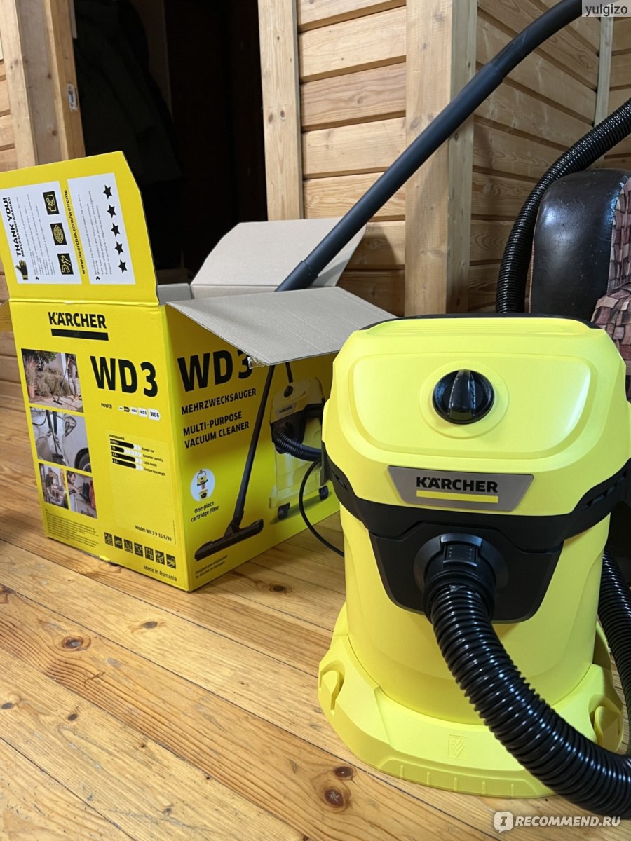 Пылесос Karcher WD3 Premium - «Немощный пылесос для уборки.» | отзывы