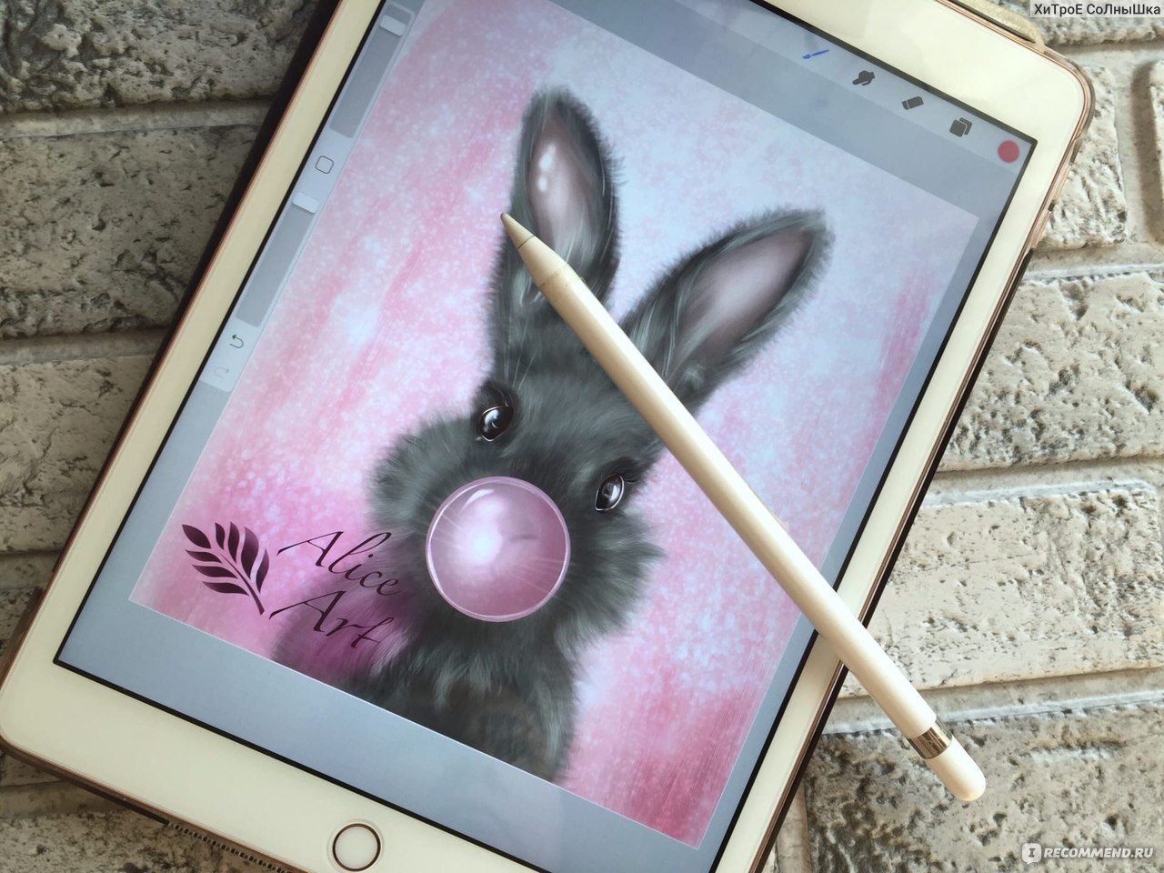 Приложение Procreate - «Крутая программа , каждый сможет ее освоить!  Посмотрим на мультяшную Хюррем , на сочных красоток и милейшею девочку с  зайцем. » | отзывы