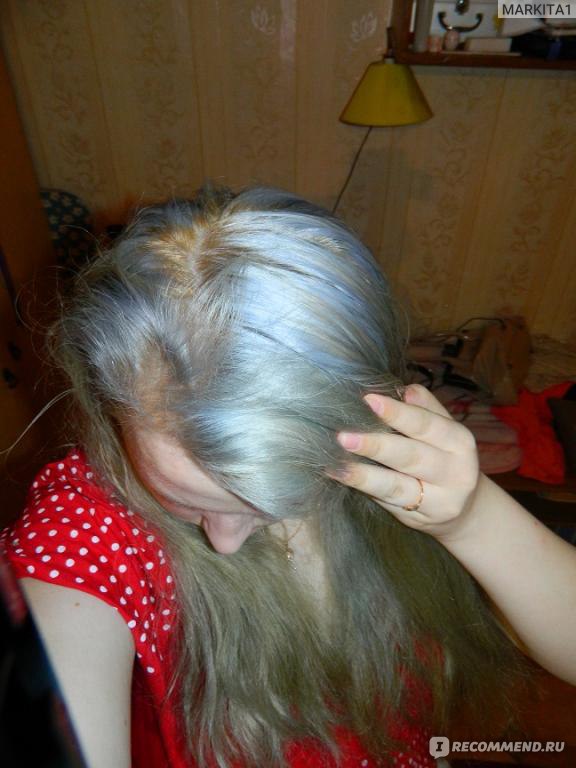 Как убрать синий микстон с волос