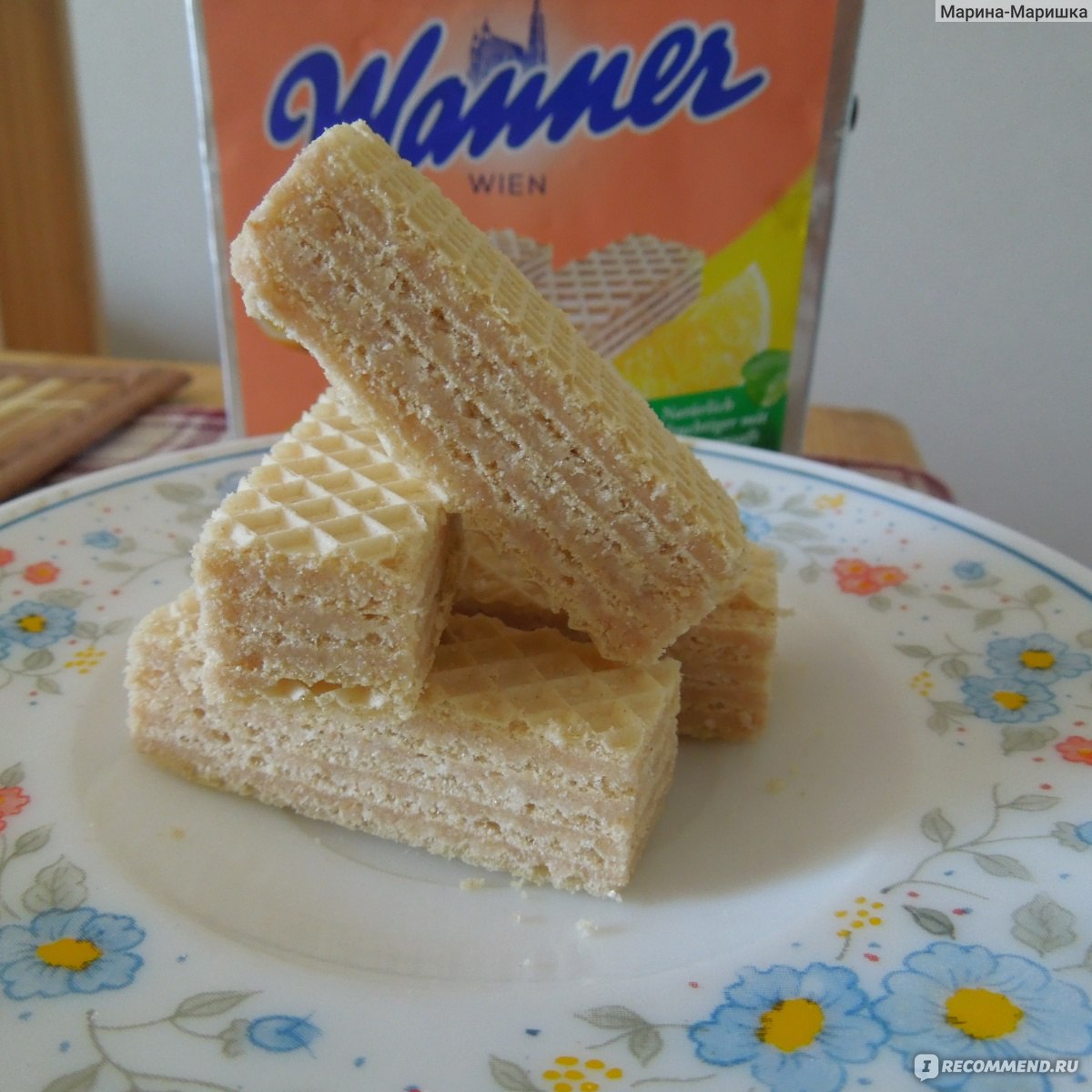 Вафли Manner (Lemon Cream Wafers) хрустящие с лимонной начинкой -  «Удивительно нежные вафли, с ароматным лимонным вкусом!» | отзывы