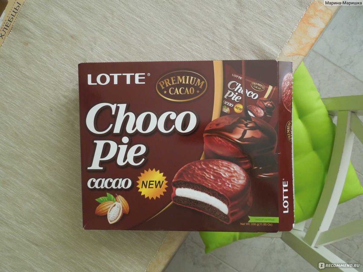 Пирожное Lotte Choco Pie Cacao premium - «Чоко пай! Теперь Какао ...