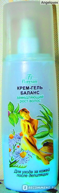 Floresan крем-гель баланс для ухода за кожей после депиляции