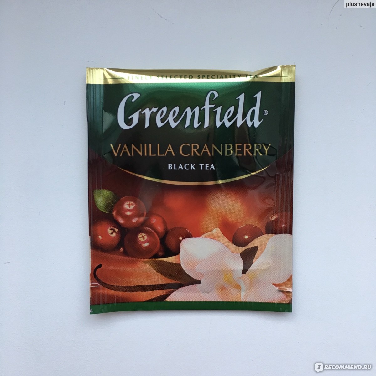 Чай черный Greenfield Vanilla Cranberry в пакетиках