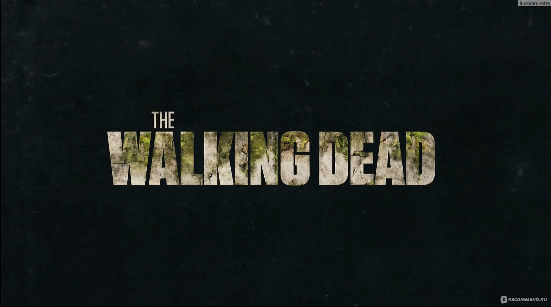The Walking Dead надпись