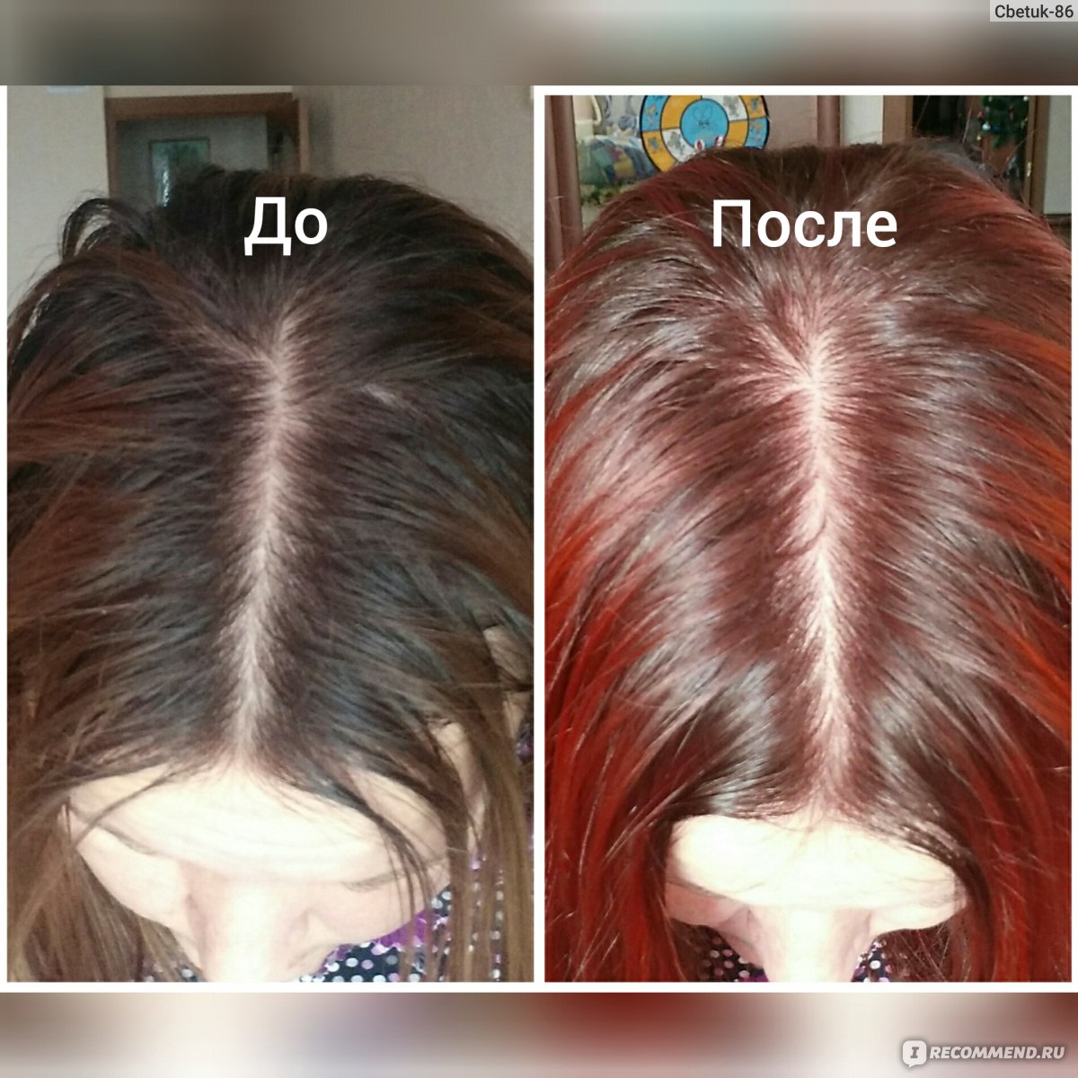Тициан цвет волос до и после