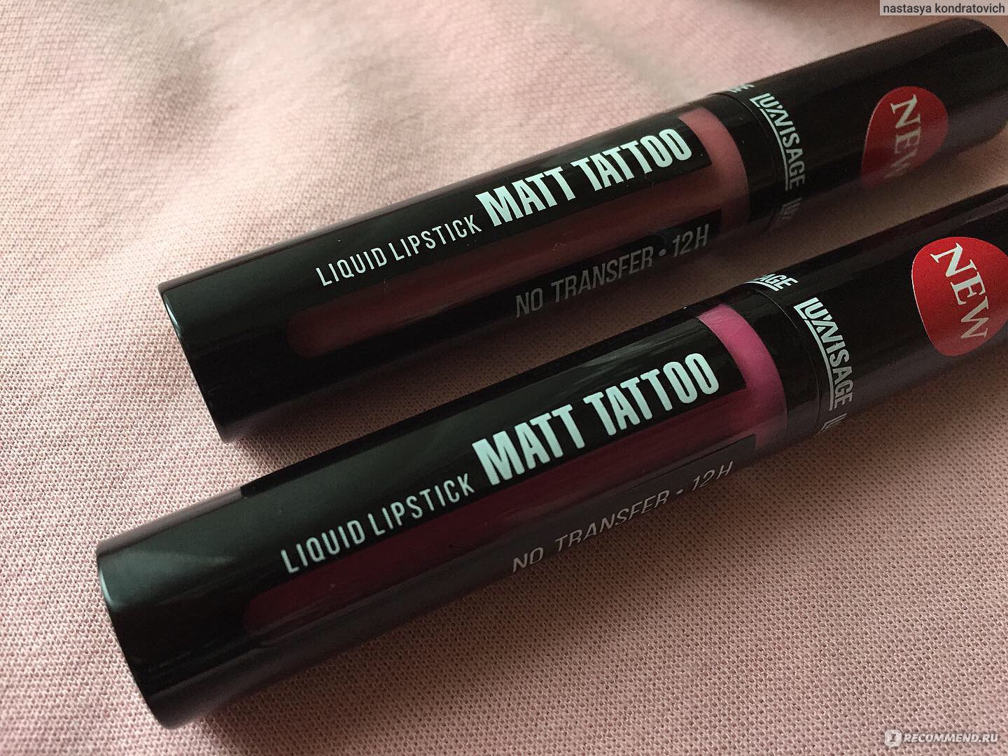 LUXVISAGE Matt Tattoo no transfer 12h Liquid Lipstick