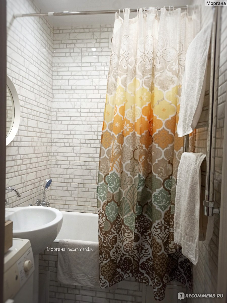 Штора для ванной водонепроницаемая тканевая shower curtain 180х180 Boho ...