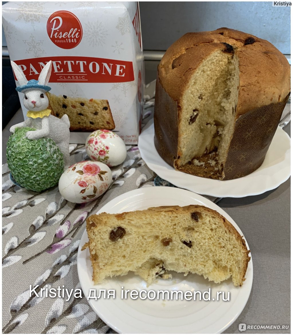 Кулич Tedesco Панеттоне Классико с изюмом и цукатами Piselli Perugia  Panettone Classico - «Невероятно вкусный, ароматный кулич Панеттоне,  который точно понравится даже тем, кто не любит куличи.» | отзывы