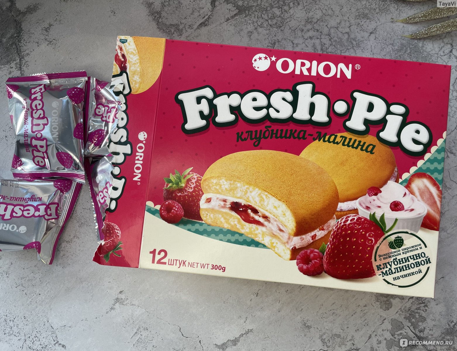 Orion fresh. Фреш Пай Орион. Fresh pie Orion. Пирожное Orion "Fresh pie". Орион Фреш Пай с клубникой.