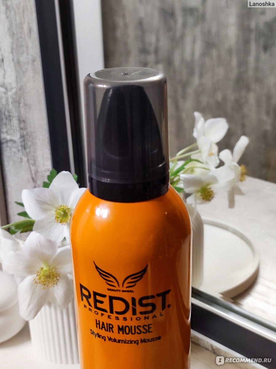 Мусс для волос Redist Professional Hair Mousse Full Force сильной фиксации  - «Очень сильная фиксация без склеивания » | отзывы