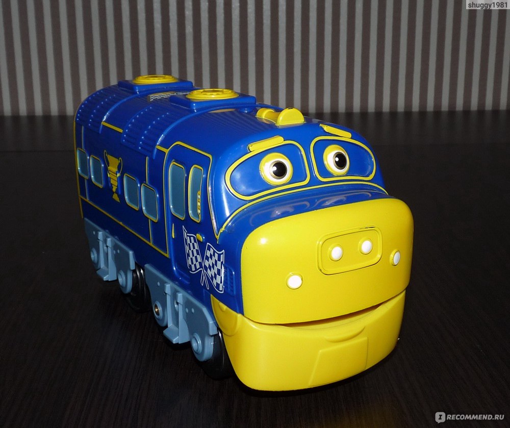 Tomy Chuggington (Чаггингтон). Паровозик Брюстер (Brewster) на  радиоуправлении. Артикул LC 55703. - «Отзыв на Паровозик Брюстер (Brewster)  на радиоуправлении. Фирма Tomy. Серия Chuggington (Чаггингтон). Артикул LC  55703 с фотографиями игрушки. В помощь