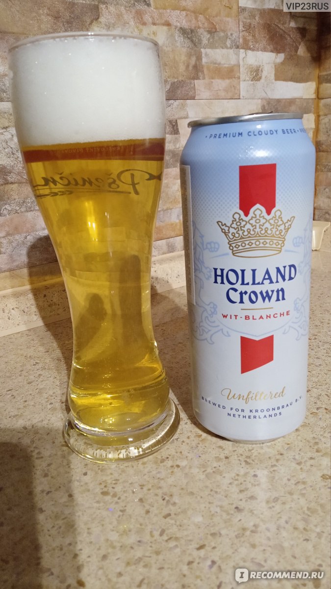 Пиво Holland Crown Wit-Blanche Unfiltered - «Утонченный Бельгийский Бланш »  | отзывы