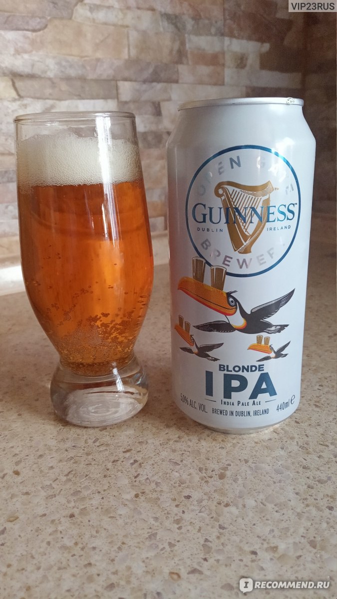 Пиво Guinness Blonde IPA - «Консервативный ИПА от легендарного Guinness» |  отзывы