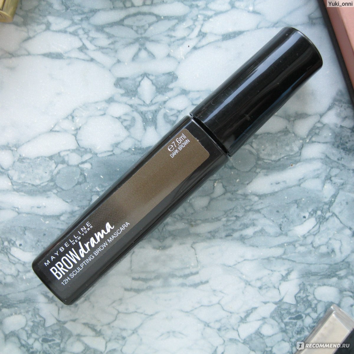 Тушь для бровей MAYBELLINE Brow drama - «Любимая тушь для бровей от ...