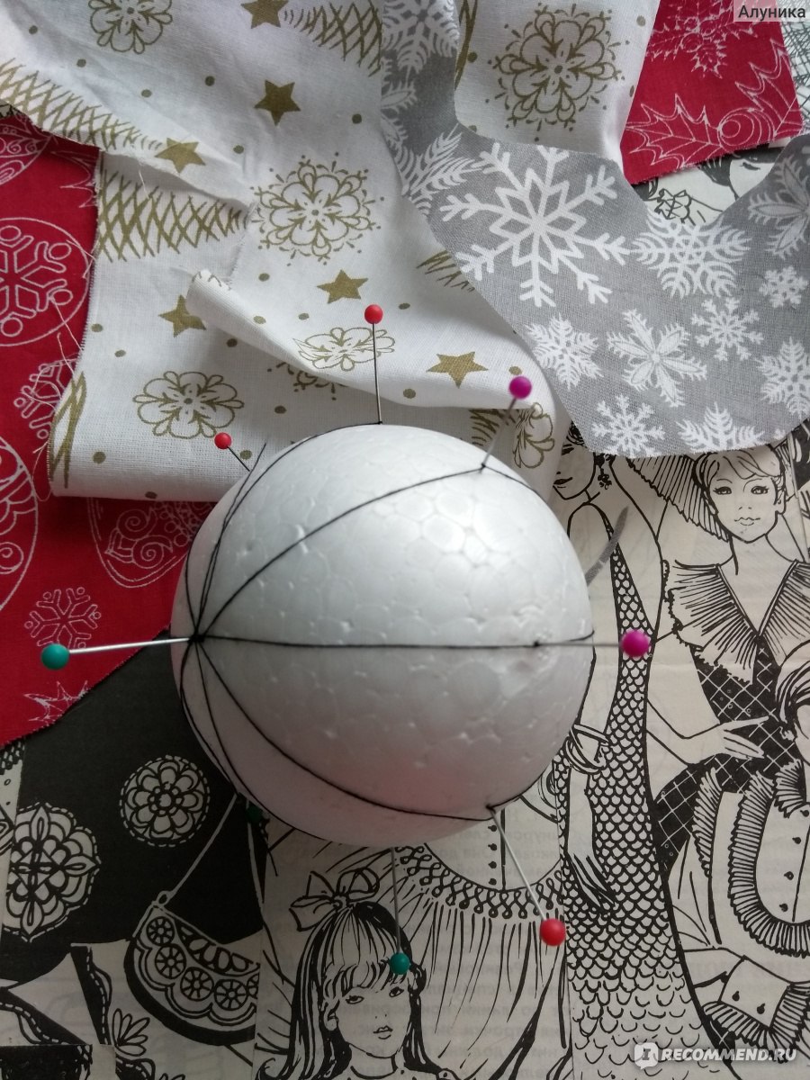 Новогодние шары в японском стиле