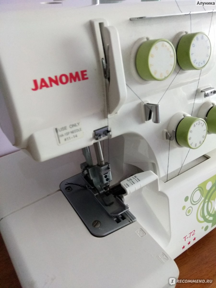 Оверлок Janome T-72 - « Почему оверлок привезли в неполной комплектации; на  сайте- одно, а в реальности другое... Знала бы, взяла другую модель...» |  отзывы